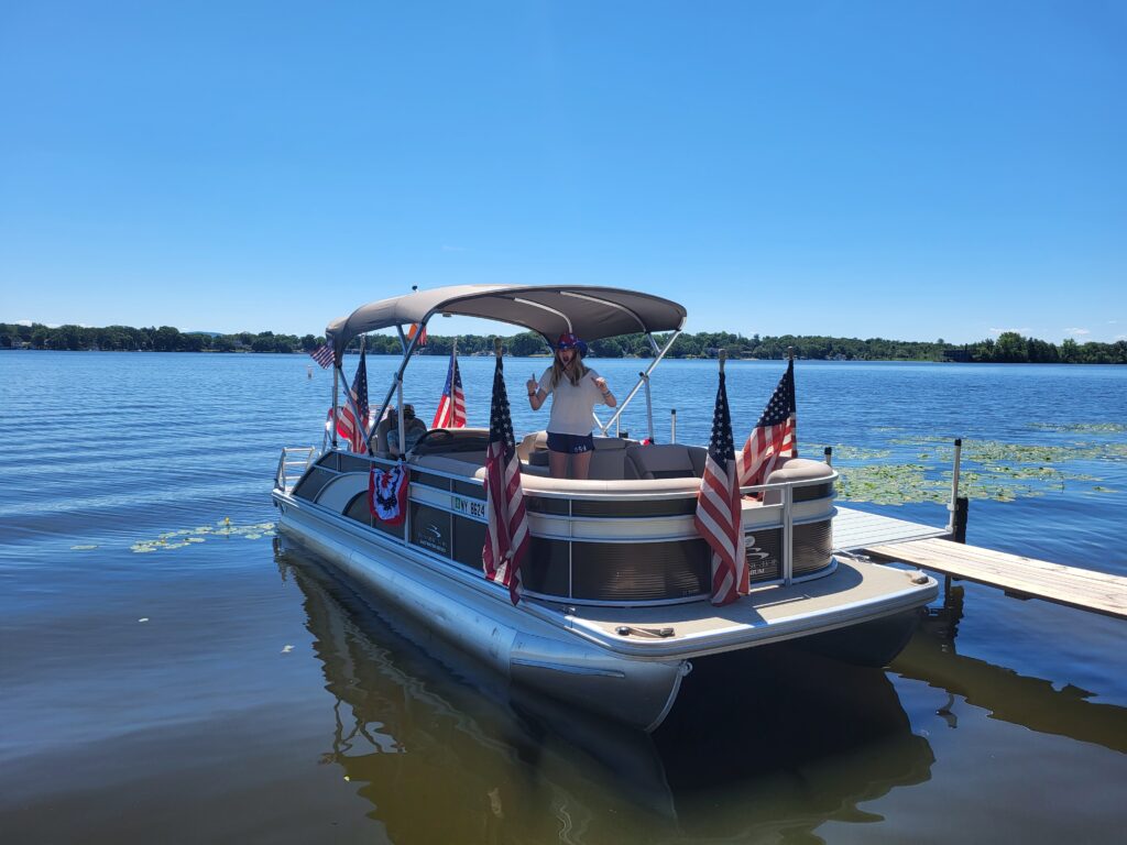 boating at orange lake