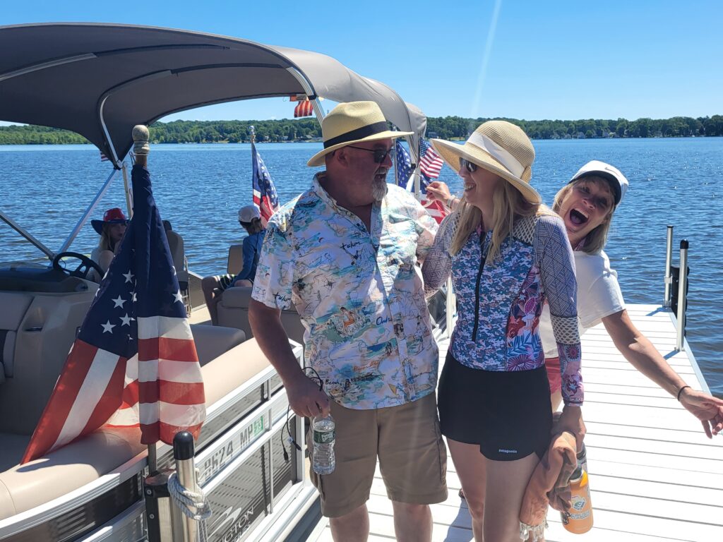 boating at orange lake