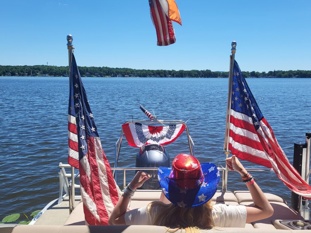 boating at orange lake