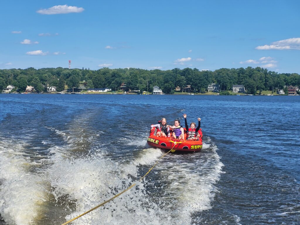 boating at orange lake